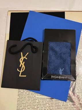 YSL Monogram Facial Cloth and Bag